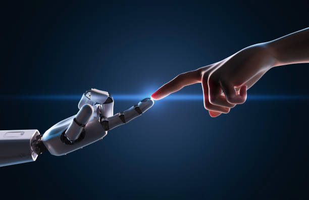 Human and AI collaboration - representing digital governance and technology partnership